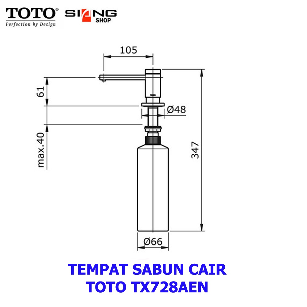 Tempat Sabun Cair TOTO TX728AEN