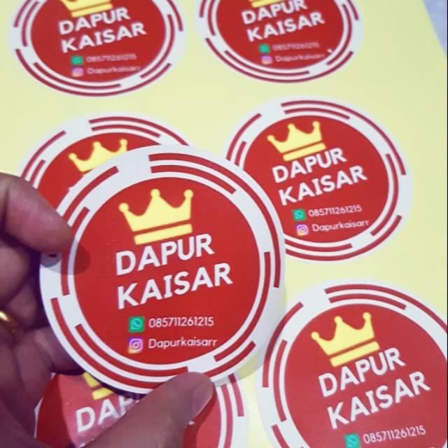 

stiker label penjualan