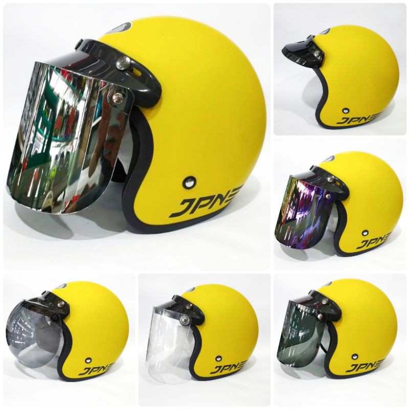 HELM JPN RETRO KUNING DOP - ORIGINAL JPN