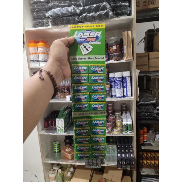 Silet Slick Stainless/ Silet Isi Razor Pencukur Rambut Original Isi 100 Keping Silet