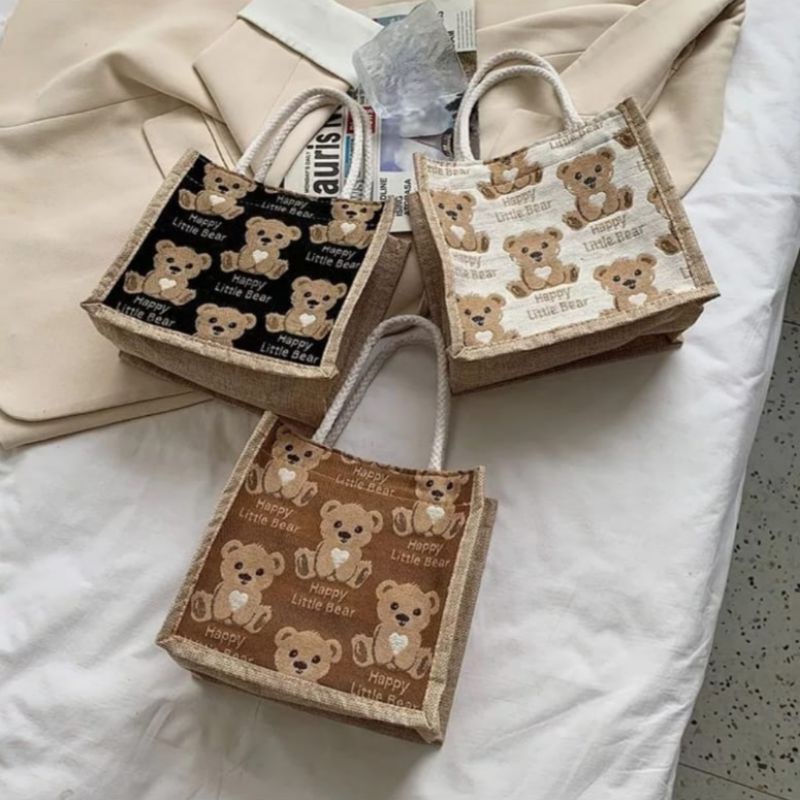 N_B_S / BERRY BEER TOTE BAG Totebag tote Karakter Tote bag wanita custom motif Tas Tote Fashion wanita