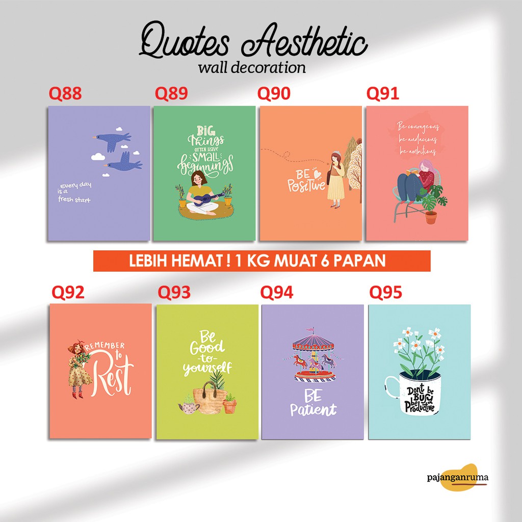 PajanganRuma - Hiasan Dinding Quotes Minimalis Motivasi Dekorasi Kamar Walldecor