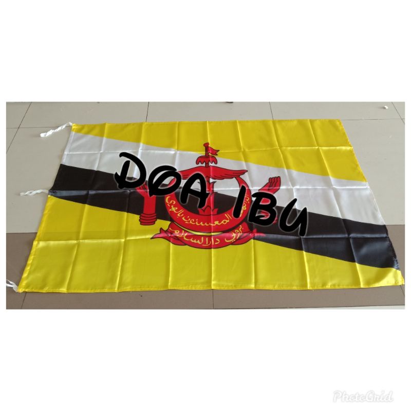 

best seller bendera brunei darussalam bahan satin 90cm x 135cm