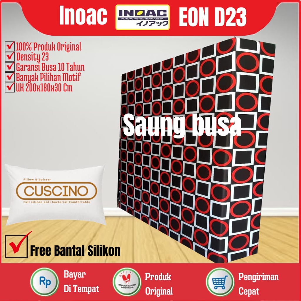 Kasur Busa Inoac No 1 Tebal 30 Cm Inoac EON LG D23 Ukuran 200cm x 180cm x 30cm Garansi 10 Tahun