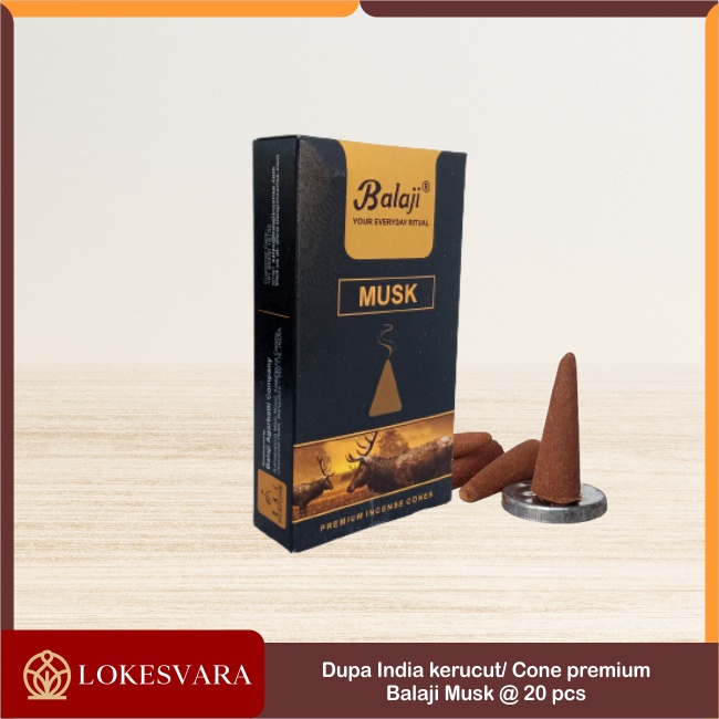 Dupa Hio Buhur Buhkur Wangi Harum India Aromaterapi Balaji Kerucut Cone Tumpeng Premium