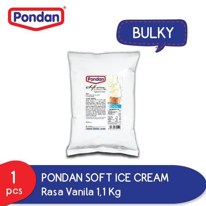 

Pondan soft ice cream vanilla