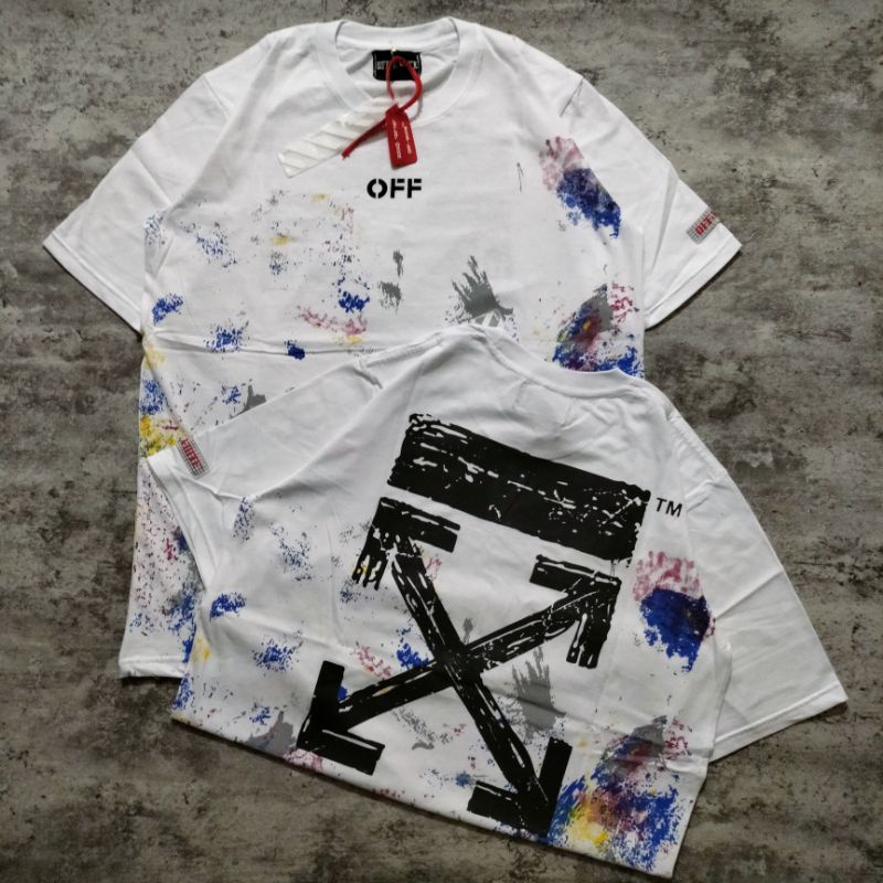 Kaos T-shirt Off White Galaxy Putih/Hitam Premium Hight Quality ( Bestseller )