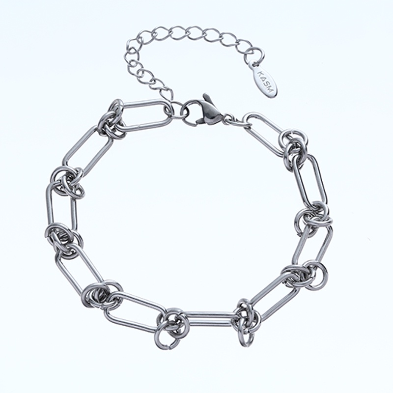 Gelang Rantai Cincin Bahan Titanium Steel Multilayer Untuk Pasangan