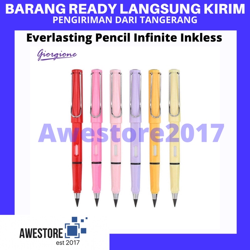 Everlasting Pencil Pen Inkless Pensil Abadi Infinite Ink Sketch Sketsa