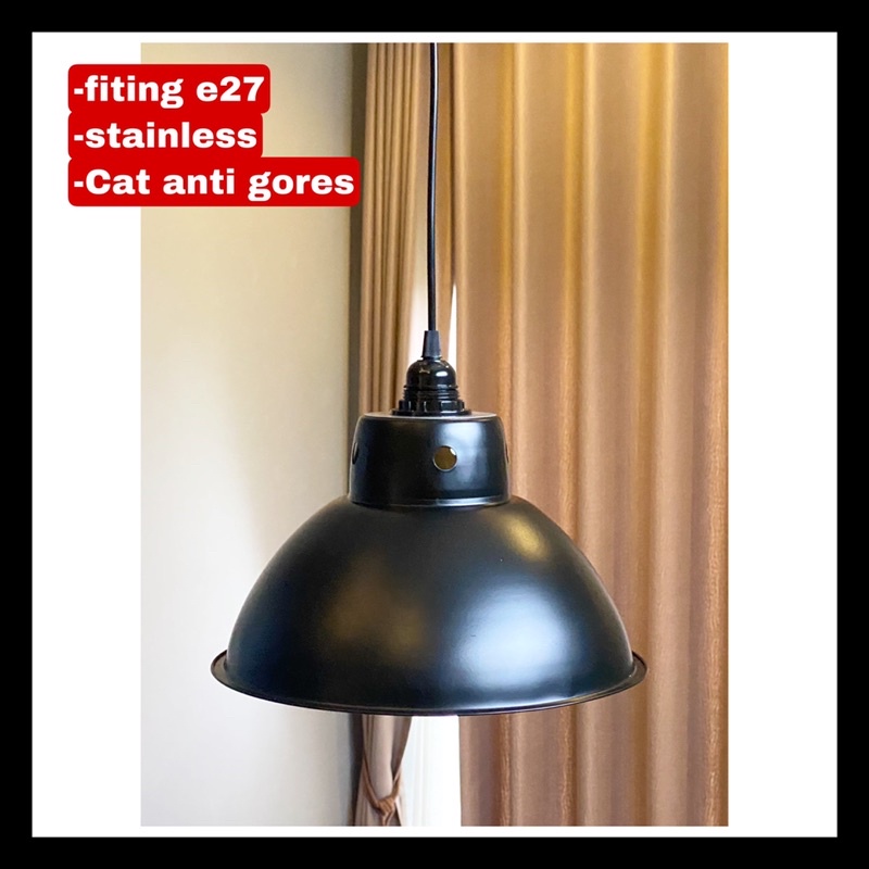 Lampu Gantung Vintage cafe kerucut