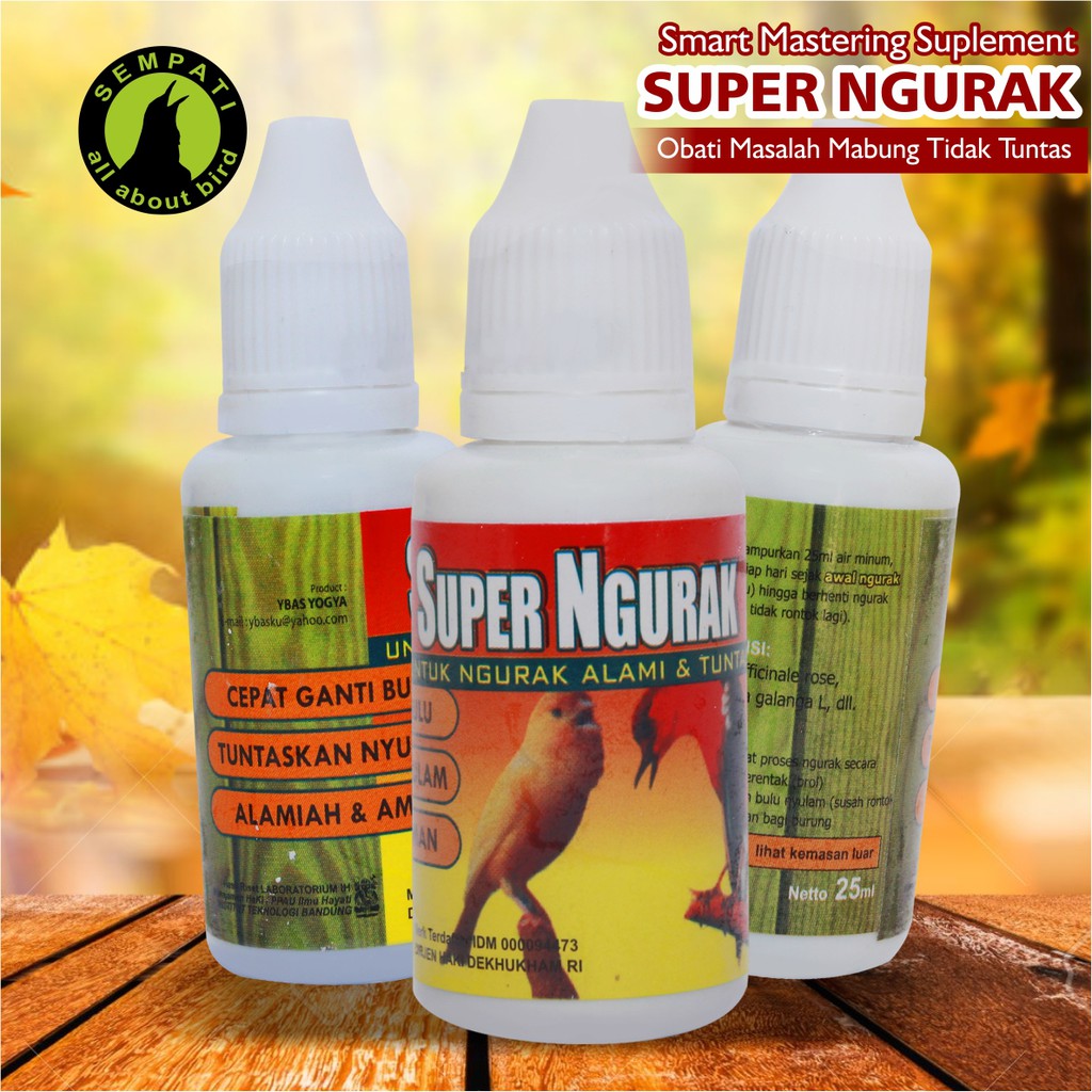 Super Ngurak Super Kicau Vitamin Burung Penumbuh Bulu Mempercepat