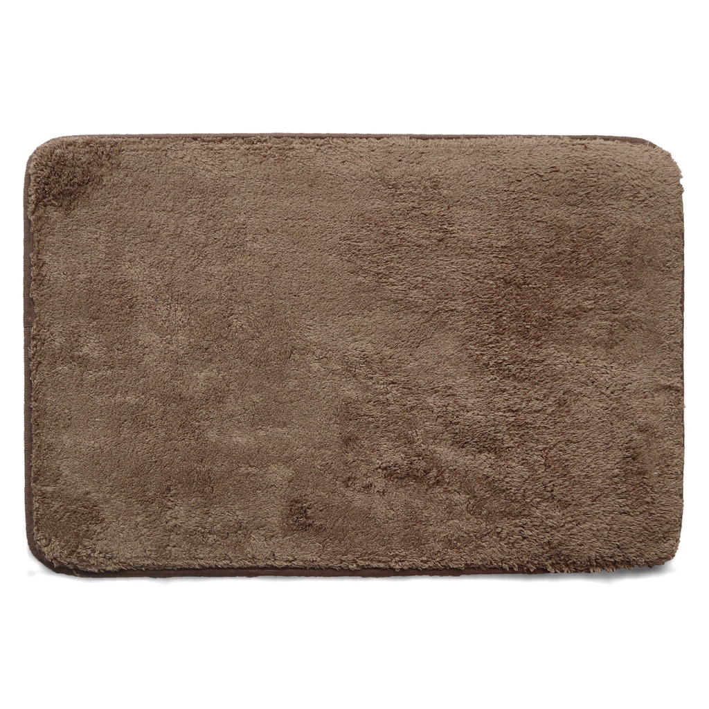 Keset Bulu Microfiber Anti Licin 40 x 60 cm-Ash Brown