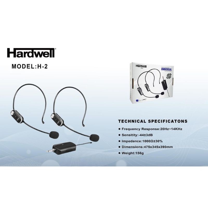 Mic  bando wireless Hardwell H-2 H 2 h2 original