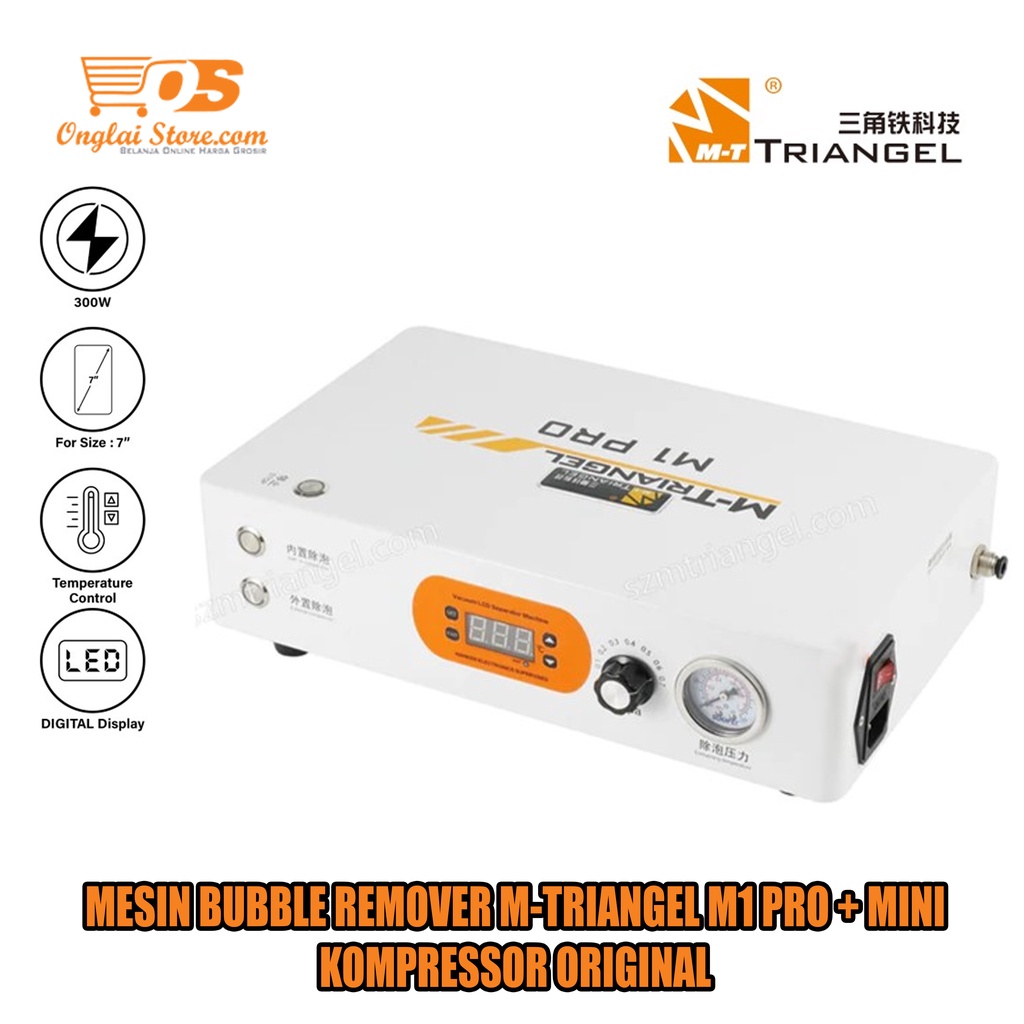 MESIN BUBBLE REMOVER M-TRIANGEL M1 PRO + MINI KOMPRESSOR ORIGINAL
