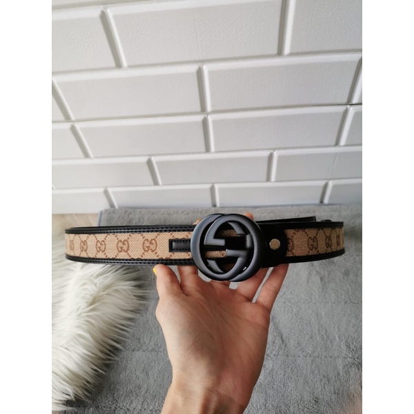 Ikat pinggang Gucci Kanvas import premium Belt wanita sabuk wanita dan pria gucci
