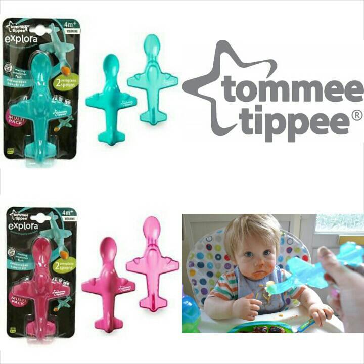 TOMMEE TIPPEE AEROPLANE SPOONS ( SENDOK ANAK / SENDOK MPASI )