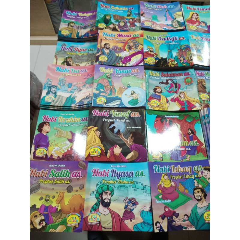 buku anak buku seri kisah 25 nabi dan rasul- buku cerita bilingual