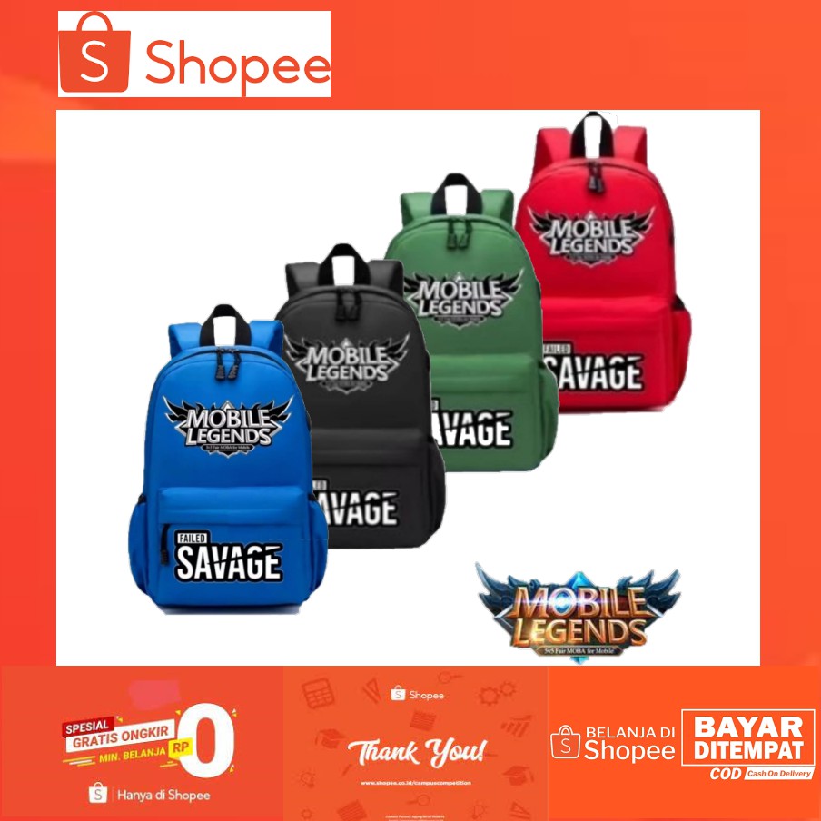 Tas Anak Sekolah Simple SD dan TK Laki Laki Garsel FKT 5929 Backpack Cowok Ransel Cewek