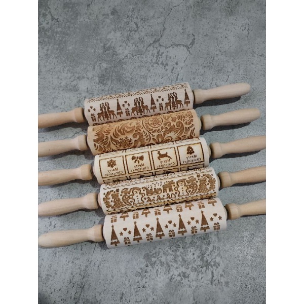 rolling pin motif natal mix series