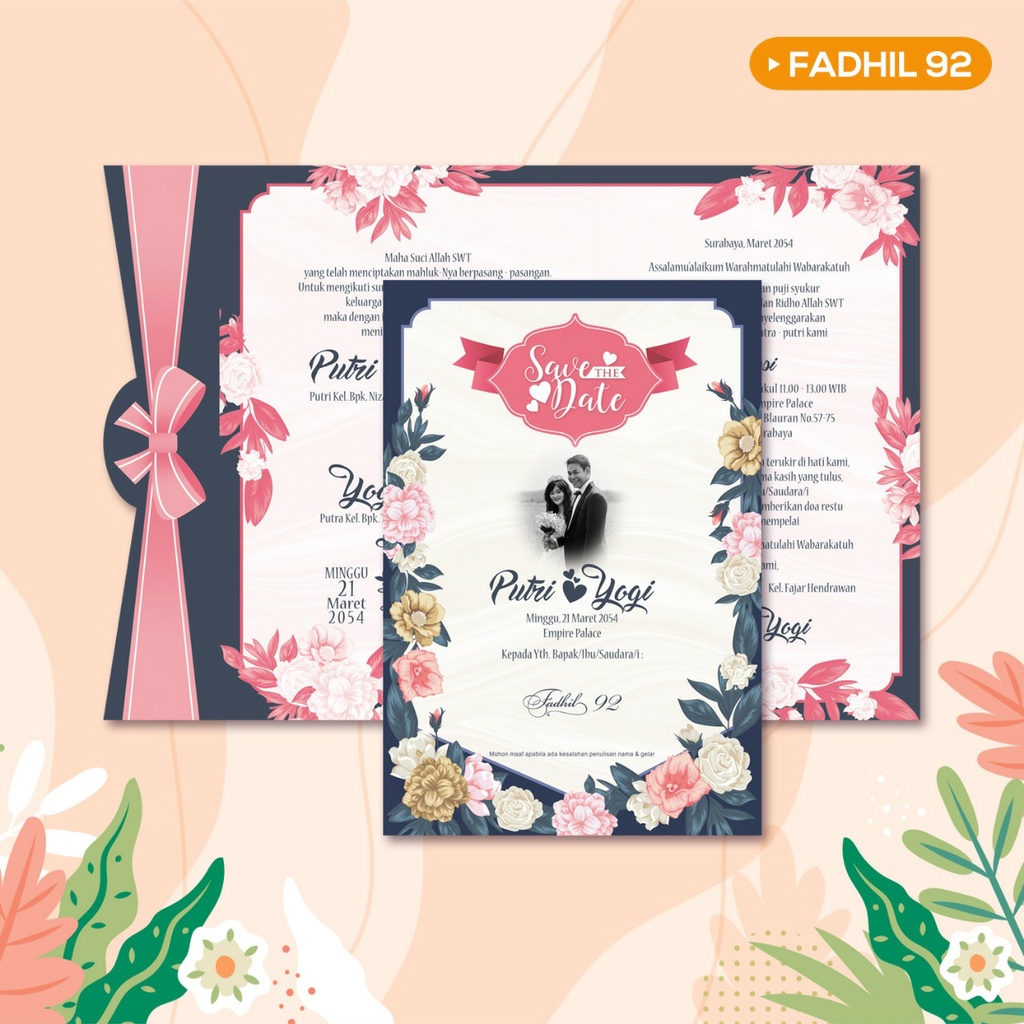 Cetak Undangan Fadhil 92 (Free File Setting Corel)