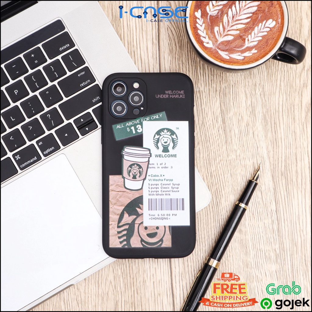 SOFT CASE VIVO Y91 Y12 Y20 Y30 Y12i Y12S Y91C  STARBUCKS BLACK