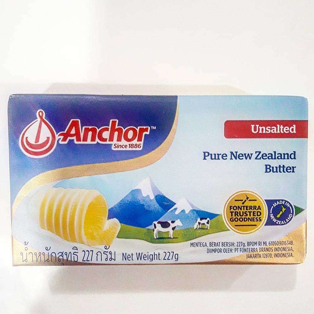 

anchor butter unsalted 227 gram