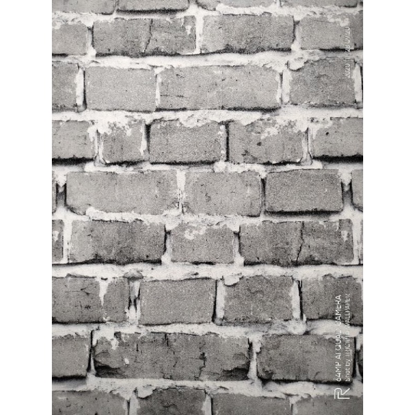 COD Wallpaper Dinding Vinyl Motif Bata Abu