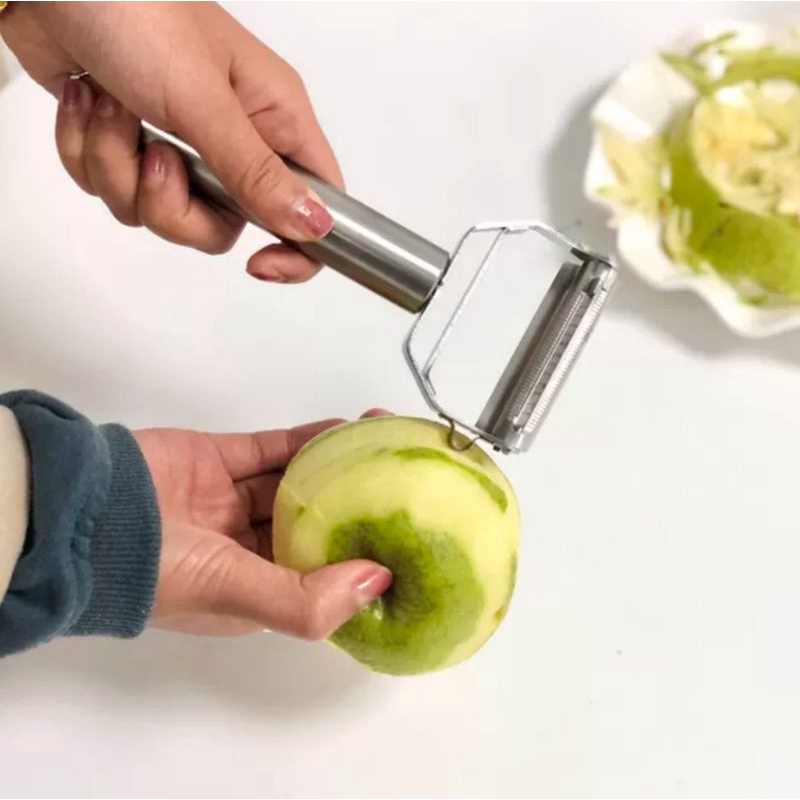 parutan buah dan sayuran bahan steinless steel / peeler