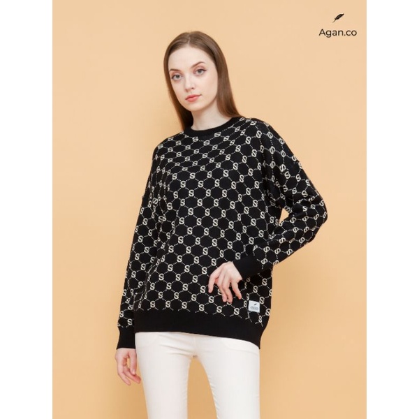 Monogram knit sweater • Agan.co