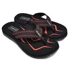 (cuci gudang 2020)Carvil Cakra Black Red Size 38-44 / Sandal Terbaru 2020 /Sandal Casual Bagus