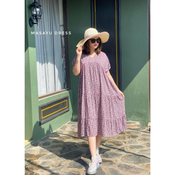 BISA COD MASAYU DRESS / DRESS PENDEK MOTIF / DRESS RAYON MOTIF / DRESS KOREA / DRESS HAMIL / DAILY D