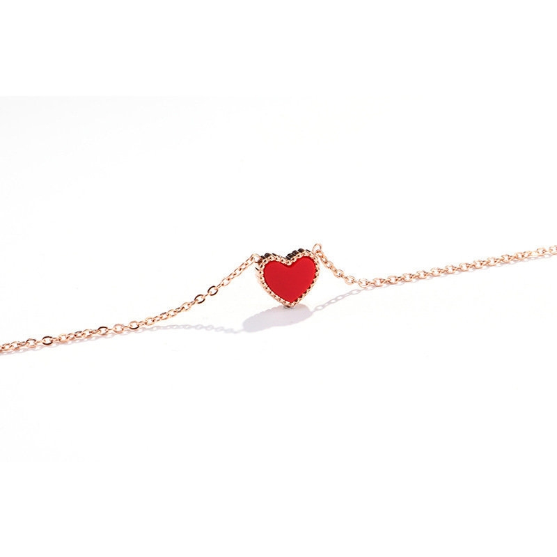 Women Fashion Love Heart  Pendant Bracelets / Girls Gold Colour Chain Charm Bracelet /  Ladies  Korean INS Trendy Charm  Bracelet