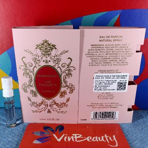 Vial Parfum OriginaL Penhaligon's The Favourite EDP 1.5 ml For Women Murah