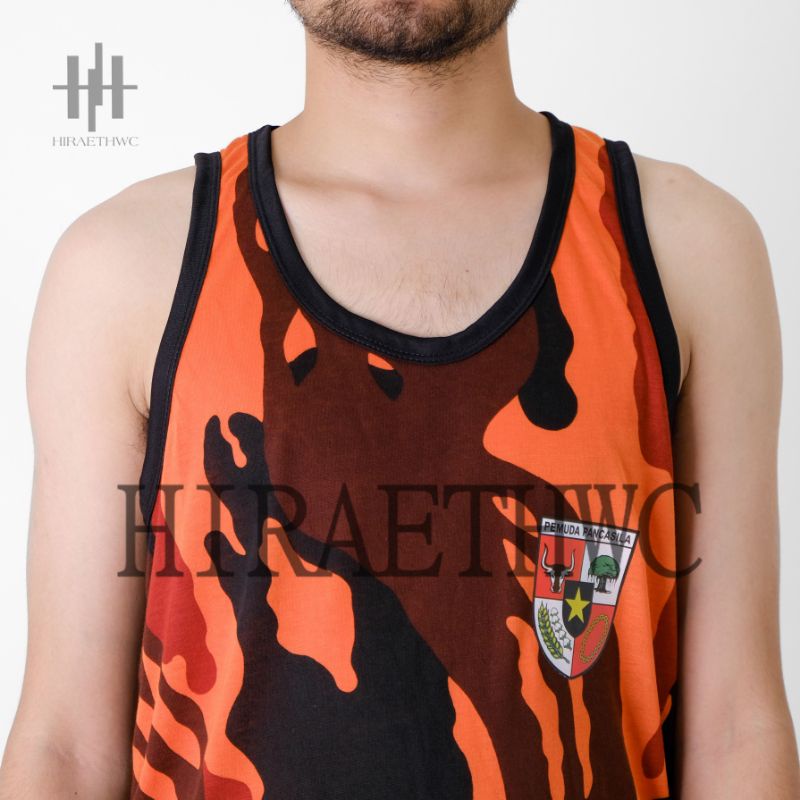 Singlet Pria Singlet Ormas Pemuda Pancasila Logo Dada Singlet Loreng PP Singlet Ormas Pemuda Pancasila Murah Terbaik