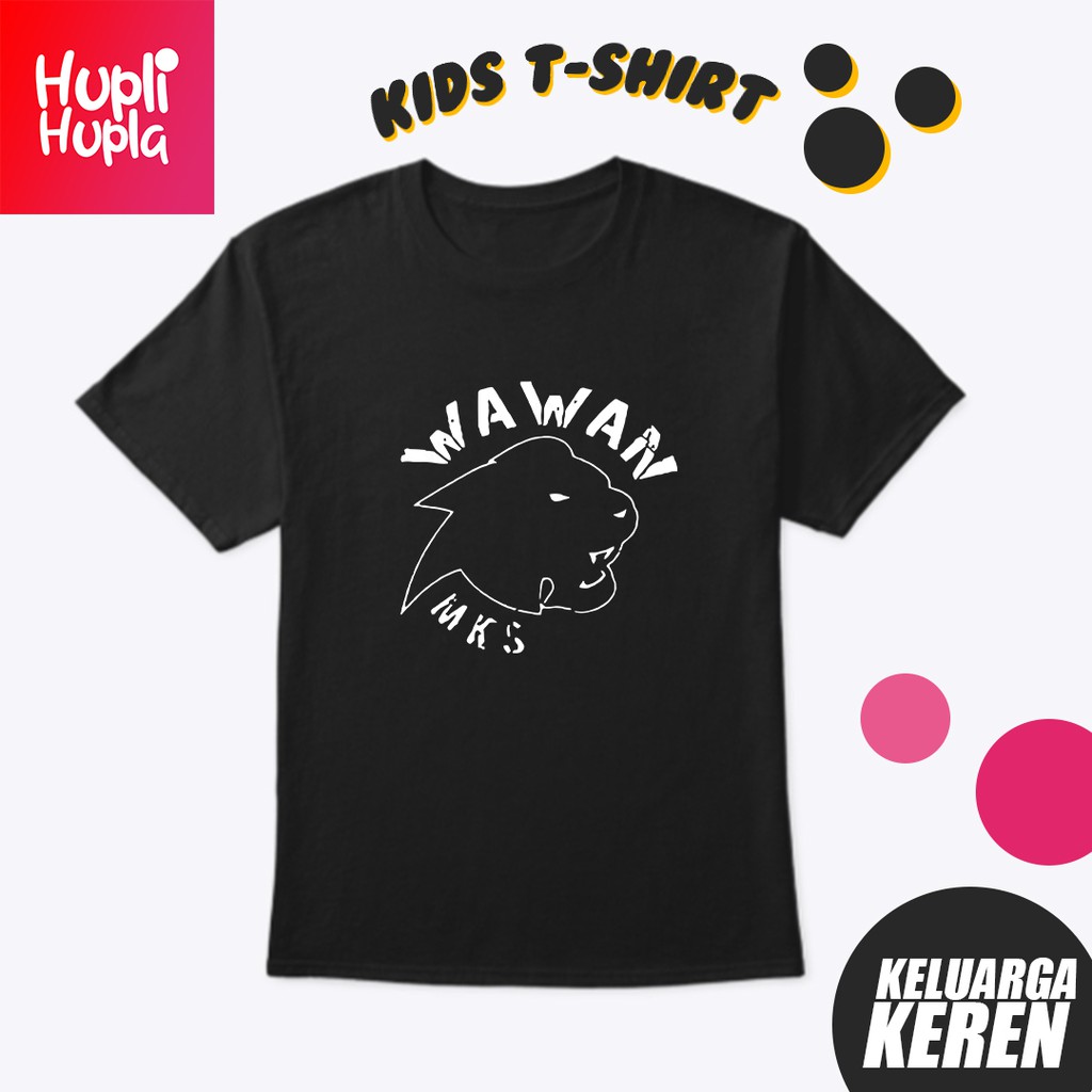 Kaos Wawan Mks Ff Baju Distro Gamer Esport Team Youtuber Gaming Anak Bahan Katun Combed