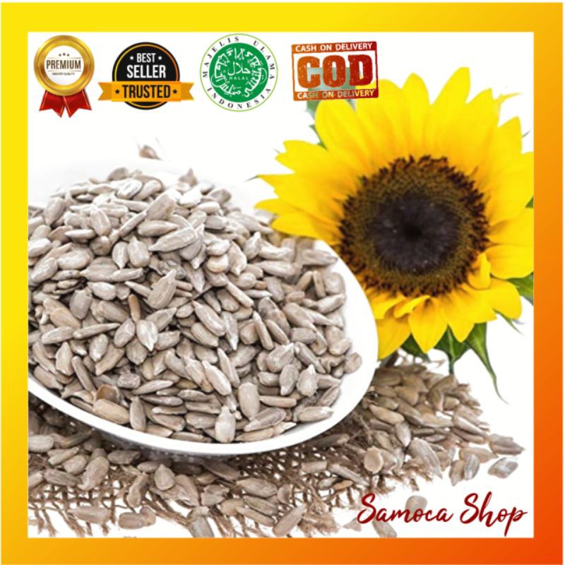 Roasted Sunflower Seeds Biji Bunga Matahari Kuaci Panggang Original Cemilan Sehat Diet Keto Debm Shopee Indonesia