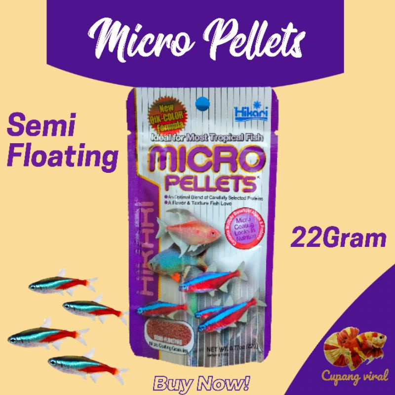 HIKARI - Micro Pellets / Pakan Ikan Hias Kecil 22Gram