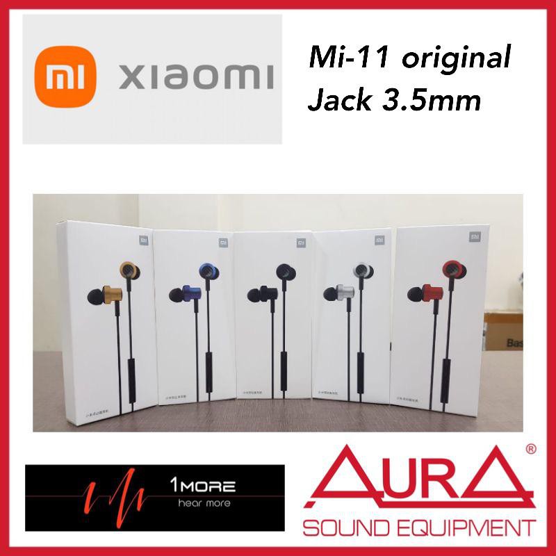 HANDSFREE XIAOMI PISTON 6 Headset Xiaomi Mi Dual Dynamic Original Magnetic Handsfree Earphone Xiaomi