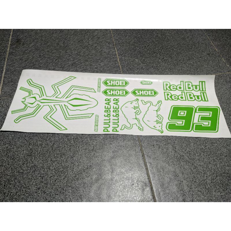 cutting sticker untuk repaint helm ala  Marquez