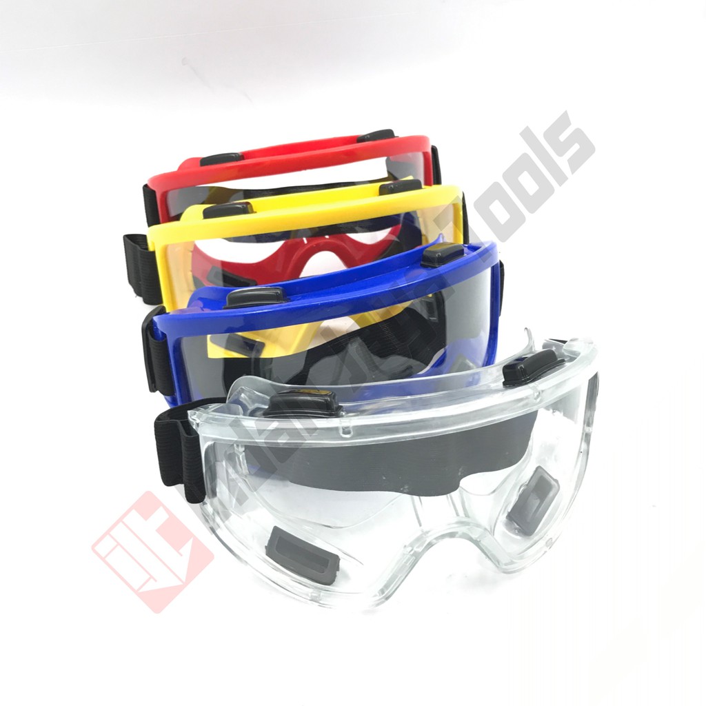 SAFETY GOGGLES Bening Kacamata Motor Sepeda Airsoft Gun model Goggle Google Googles Medis APD