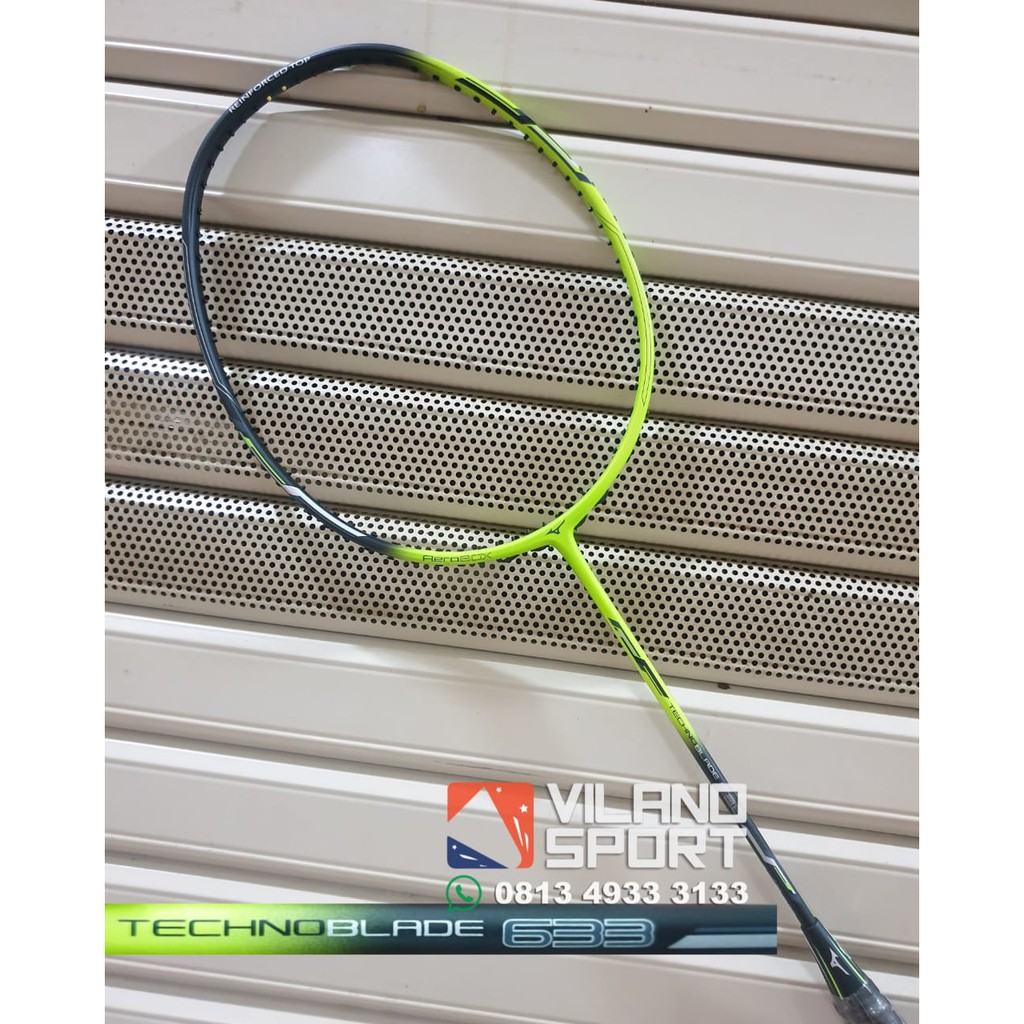 Raket Badminton Mizuno Techno Blade 633 wild Lime/Black