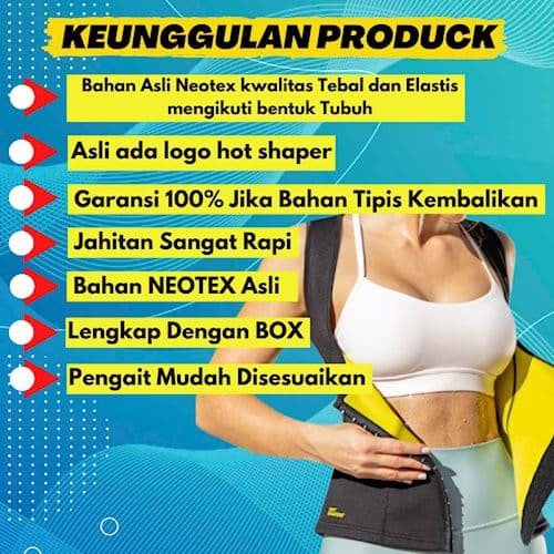 ASK KORSET BAJU GYM WANITA HOT SHAPER KORSET NEOTEX PELANGSING PENGECIL PERUT BUNCIT KS05