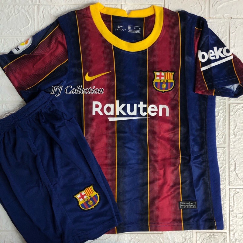 JERSEY KIDS / ANAK BARCELONA/BARCA HOME  2020-2021 Grade Ori Thailand