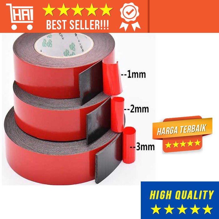 

DOUBLE TAPE BUSA ANTI AIR SERBAGUNA TEMPEL DINDING KAYU BESI PLASTIK ALUMUNIUM DOBEL TIP DOBELTIP PEREKAT DIDING
