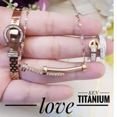 TiTanium set perhiasan wanita QA41