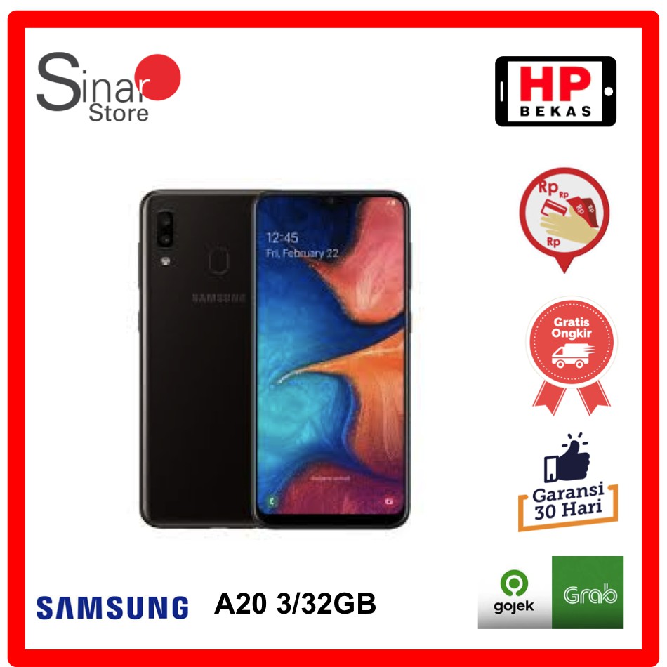 Samsung Galaxy A20 3/32GB Handphone bekas SEIN