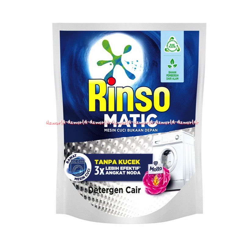 Rinso Matic Detergent Untuk Mesin 1.6L Cuci Bukaan Depan Bukaan Depan Deterjen Cair Rinso Cair