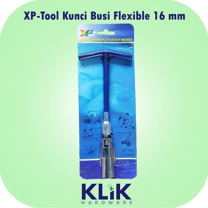 XP-Tool Kunci Busi Flexible Motor Matic Bebek Vixion CBR Fleksibel 16 mm 4 Tak