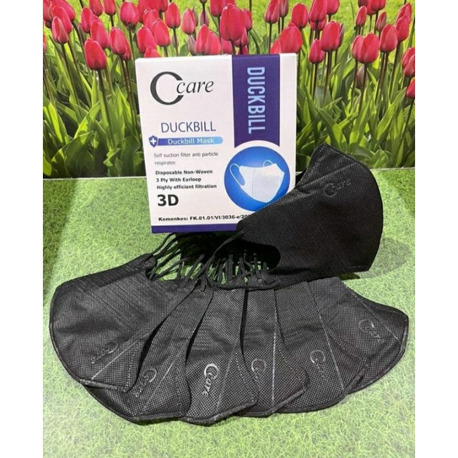 masker duckbill O care hitam