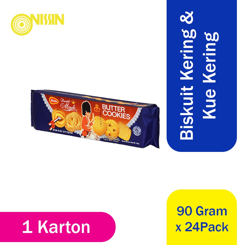 

Monde Butter Cookies 90 gr 1 Karton